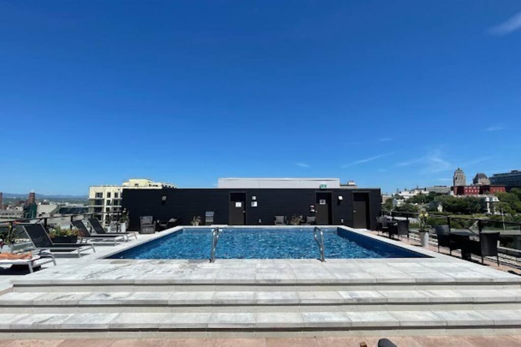 Condo Moderne, Centre-Ville Piscine, Terrasse, Gym Québec Buitenkant foto